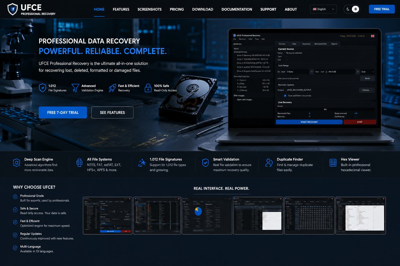 UFCE Professional Recovery website
